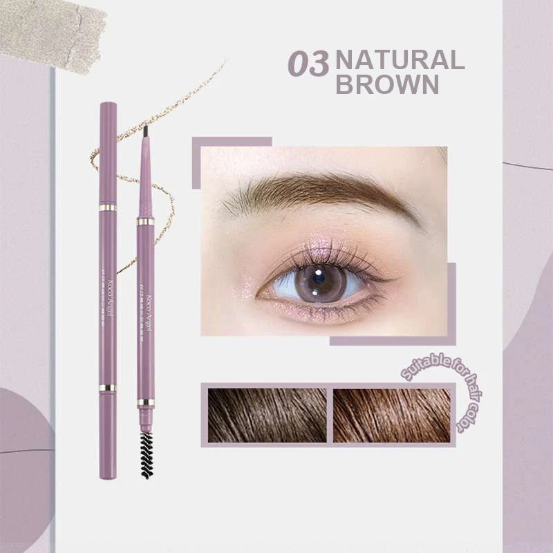 Waterproof Triangle Eyebrow Pencil – Natural Long-Lasting Brows Eyebrow Pencil SWANS 03