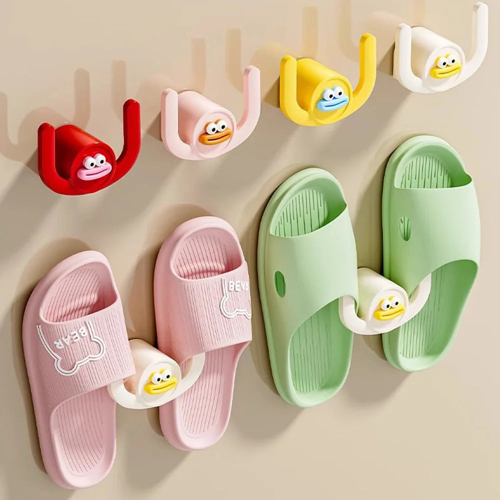 SWANS Adhesive Bathroom Slipper Hook – No Drill Storage Adhesive Wall Hook SWANS