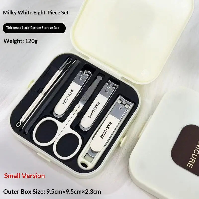 YOVIP 5–8 Piece Anti-Splash Manicure & Pedicure Kit – Steel Manicure Pedicure Kit SWANS A1
