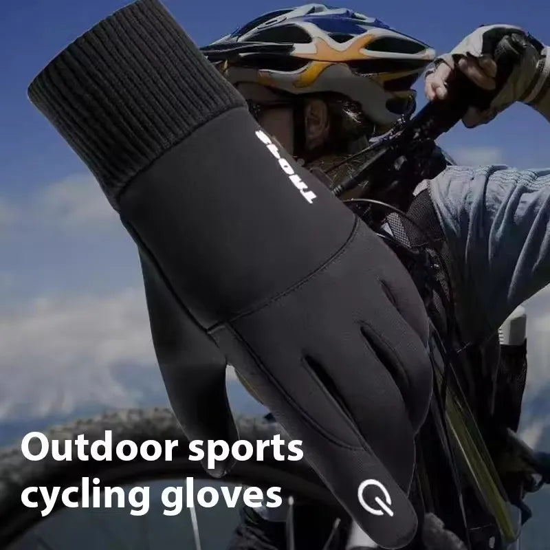 Waterproof Windproof Fleece Cycling Gloves | Touch Screen Winter Sports Gloves SWANS