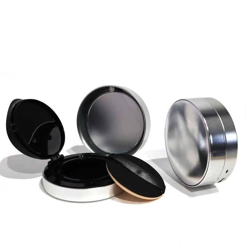 Empty Air Cushion Puff Box – Portable Makeup Case & Mirror Makeup Compact Case SWANS