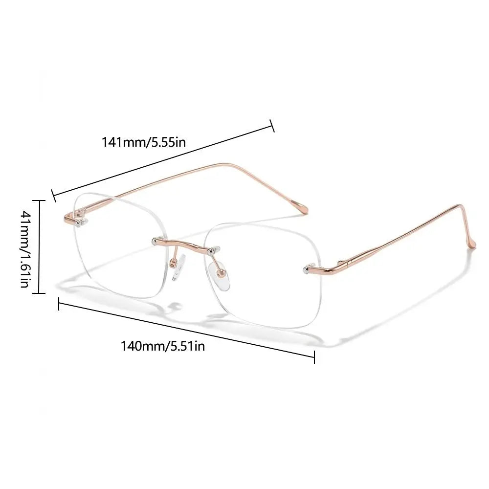 SWANS Rimless Anti-Blue Light Reading Glasses | Ultralight Reading Glasses SWANS
