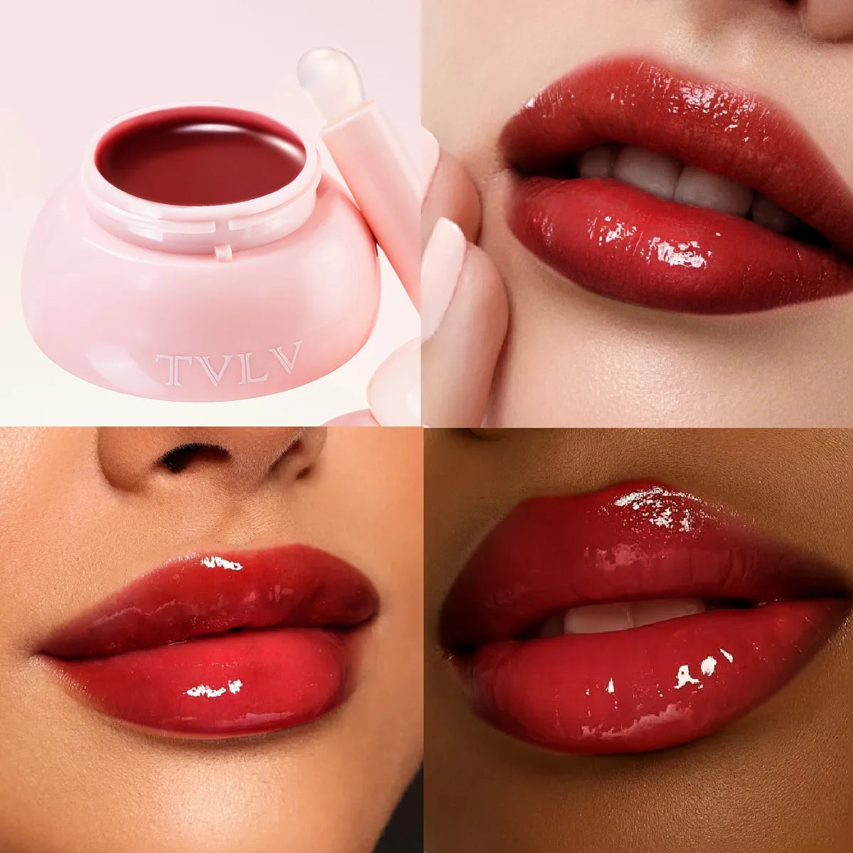 TVLV Jelly Lip Mask – Tinted Moisturizing Lip Balm 4g Tinted Lip Balm SWANS 6809-5