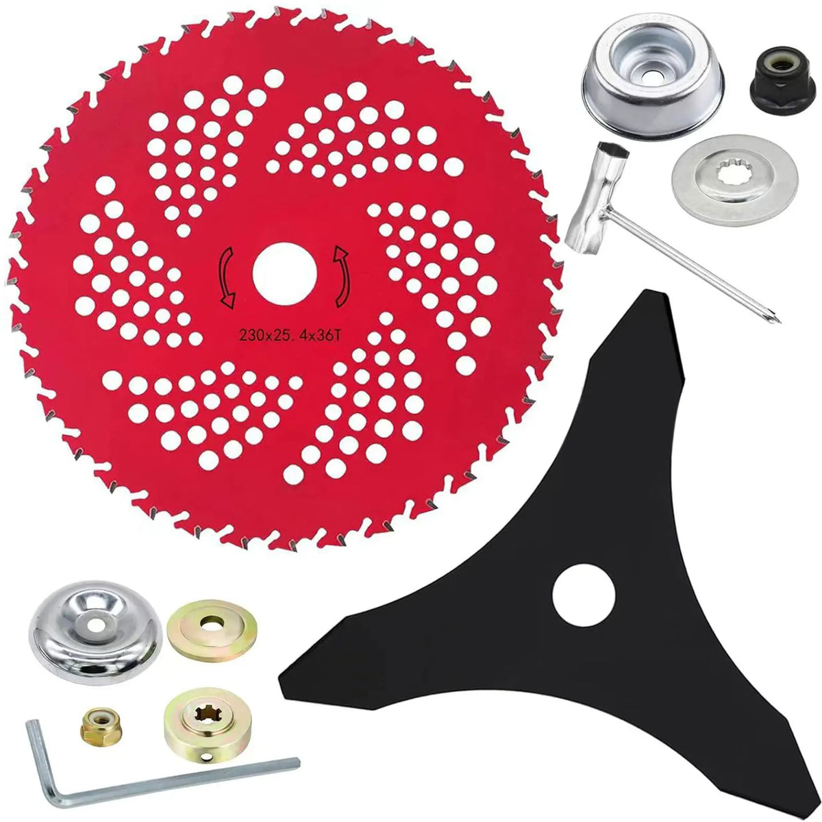 9" 36-Tooth Carbide Tipped Brush Cutter Blade for Trimmer Brush Cutter Blade SWANS B