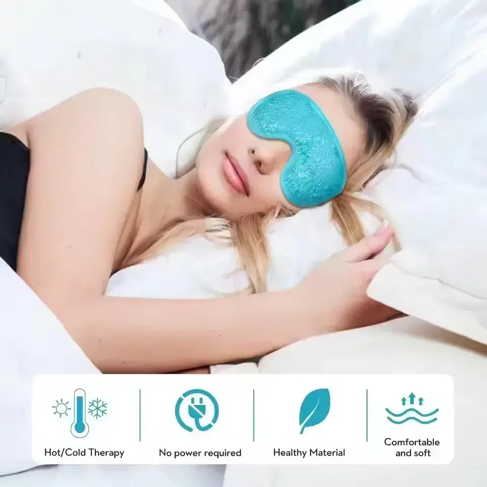 Reusable Gel Eye Mask – Hot & Cold Compress for Puffy Eyes Gel Eye Mask SWANS