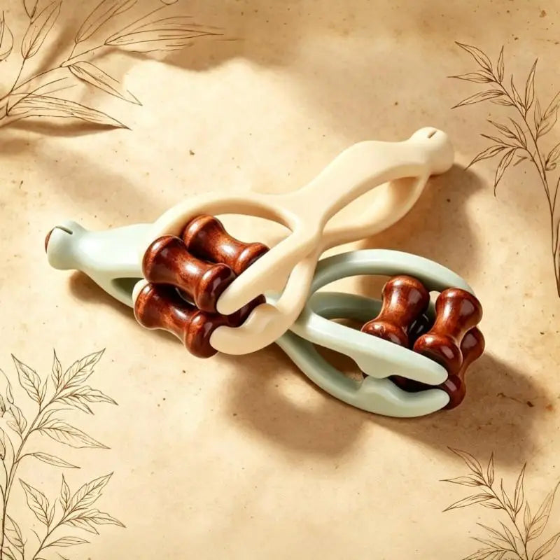 YOVIP Wooden Finger Massage Roller – Hand & Joint Massager Finger Massage Roller SWANS