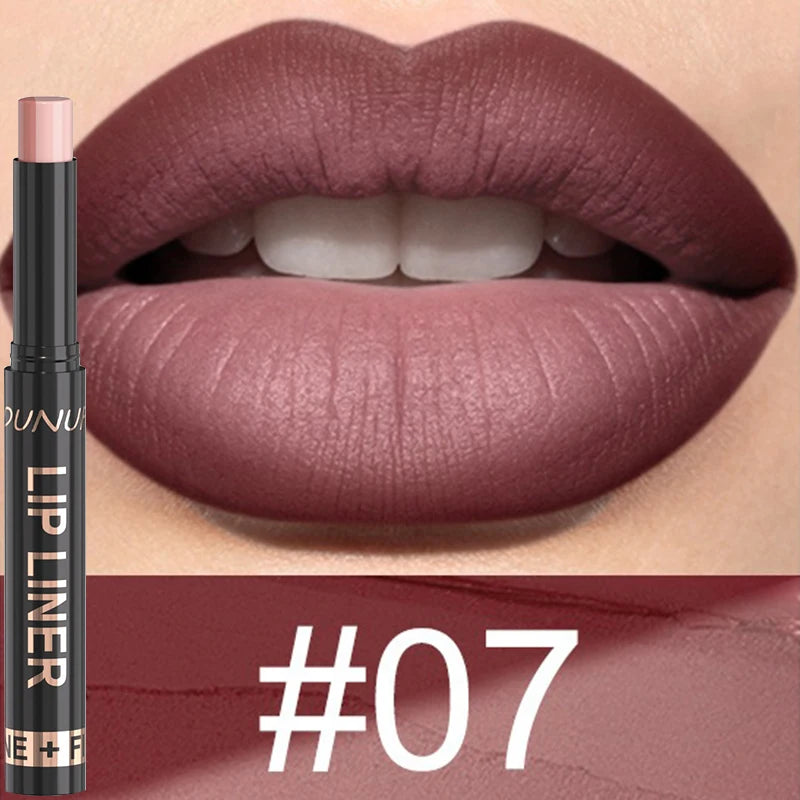 Velvet Matte Dual-Tone Lip Liner – Gradient Ombré Pencil Lip Liner Pencil SWANS 07