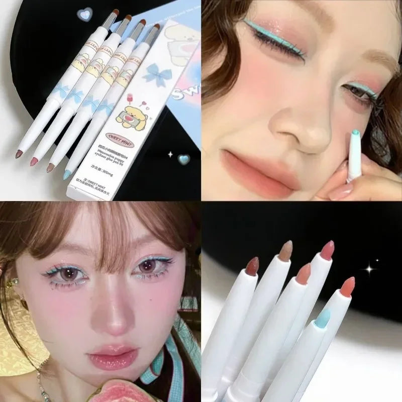 Glitter Eyeliner Gel Pen – Waterproof Dual-End Quick-Dry Liner Gel Eyeliner Pen SWANS