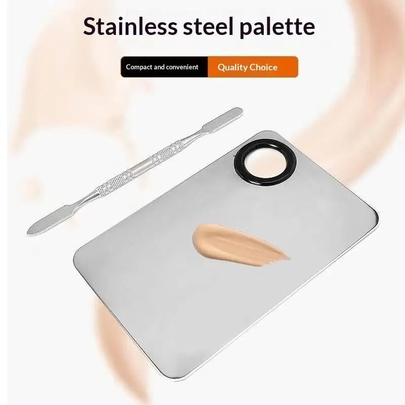 Makeup Mixing Palette with Spatula, Brush & Puff – YOVIP Makeup Mixing Palette SWANS