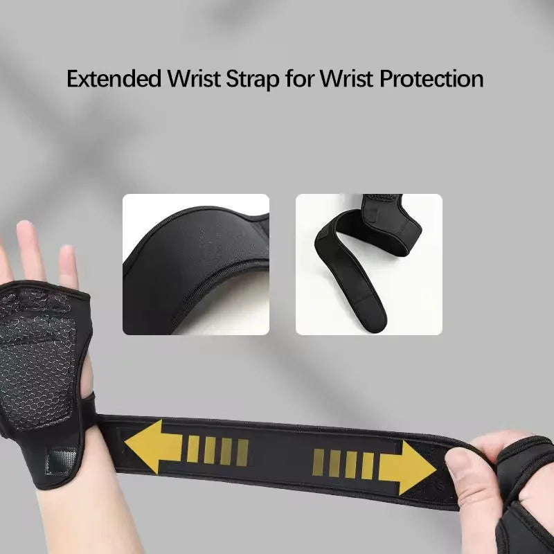 GAFASTWO Half Finger Gym Gloves – Anti-Slip Wrist Support Weightlifting Gloves SWANS