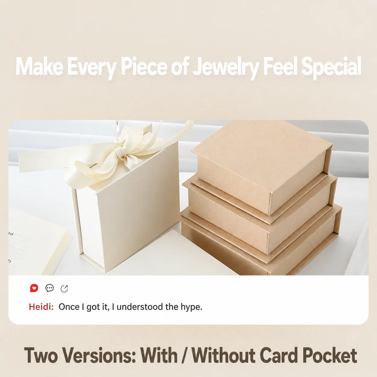 Magnetic Flip Jewelry Box for Rings, Earrings & Necklaces Jewelry Gift Box SWANS
