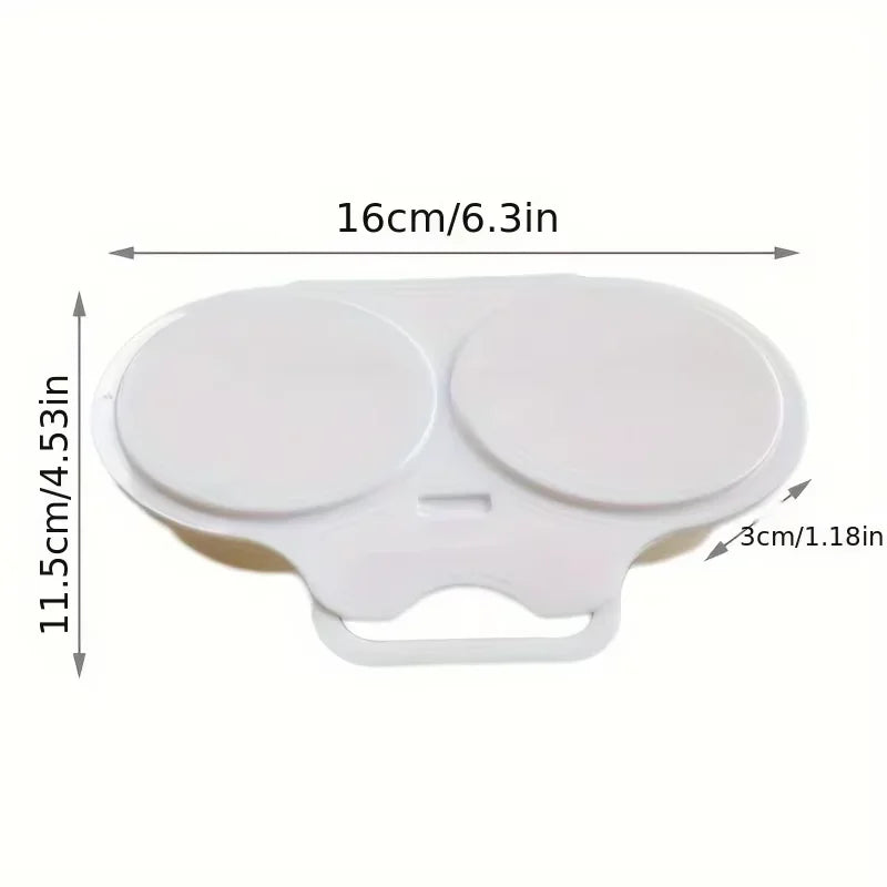 SWANS Microwave Egg Poacher – Round Plastic Egg Steamer Microwave Egg Poacher SWANS