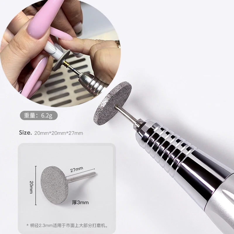 Diamond Electric Nail Drill Bit – Metal Cuticle Cutter & Grinder Nail Drill Bit SWANS Type1