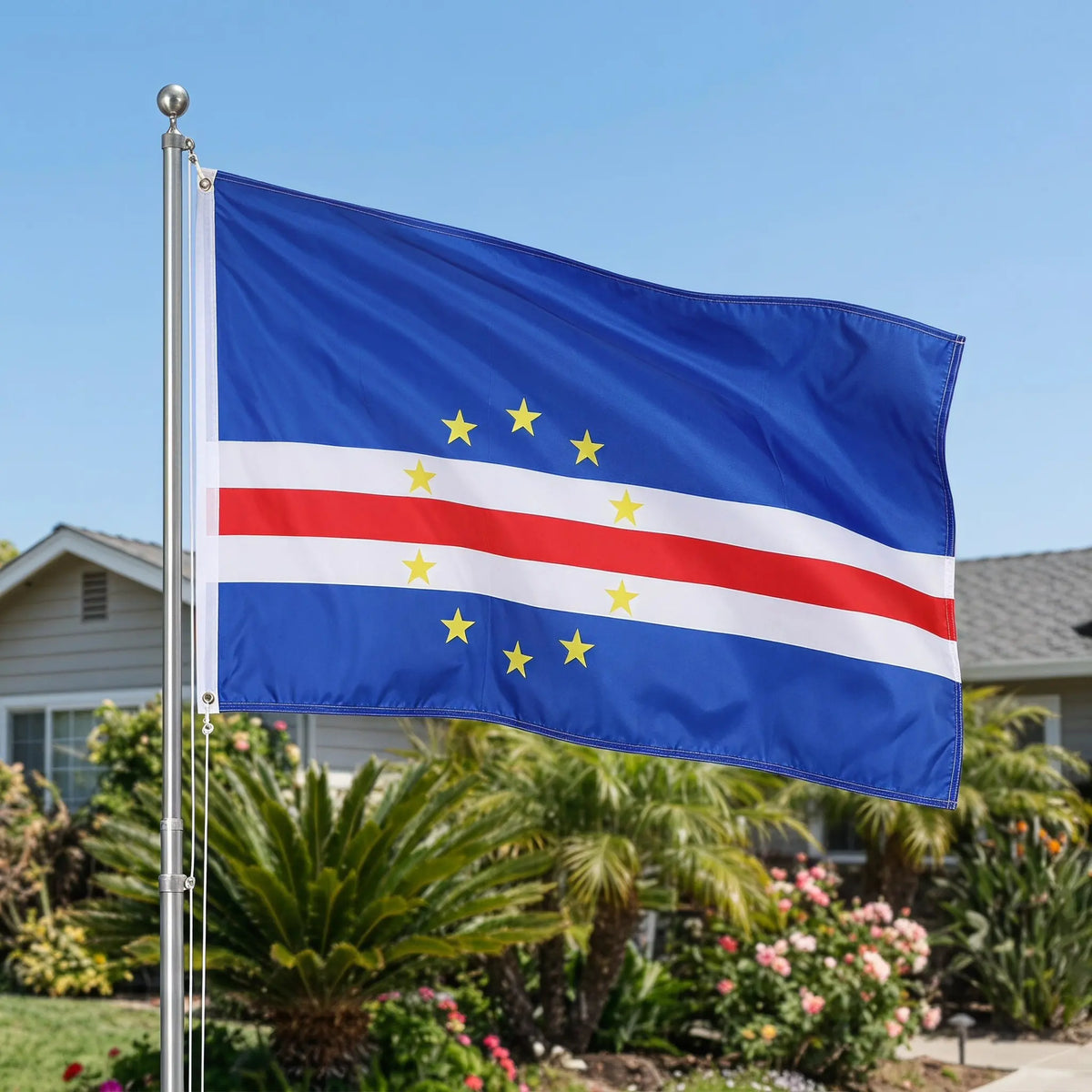 Cape Verde National Flag 3x5ft – Official Colors Fan Banner National Flag Banner SWANS Default Title