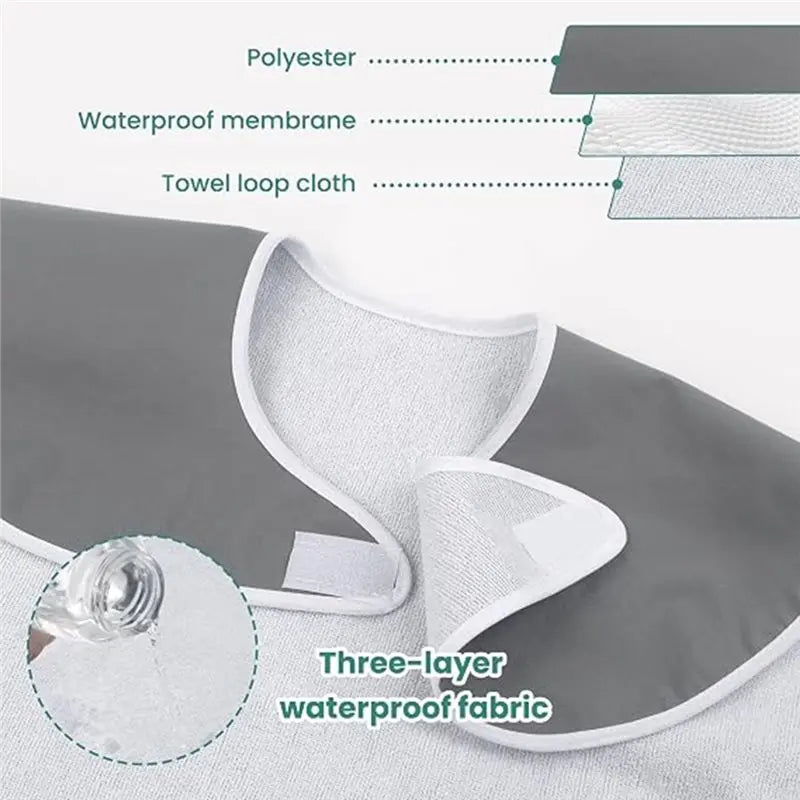 Adult Bibs for Men & Women – Waterproof Crumb Catcher Bib Adult Dining Bib SWANS