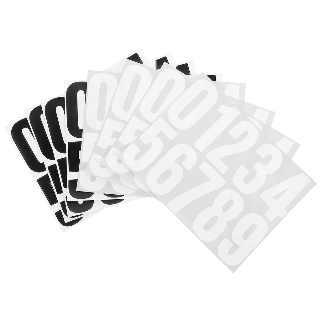 Waterproof House Number Stickers – 8 Sheets, Mailbox & Door Address Number Stickers SWANS