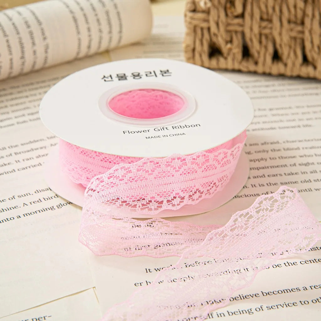 Hollow Out Polyester Lace Ribbon 3cm x 25 Yards – DIY Crafts Lace Craft Ribbon SWANS Light Pink-1-3cm 25y