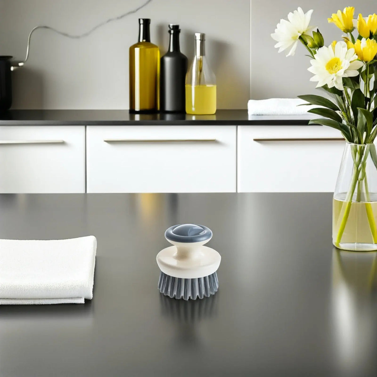 WINOMO Dish Scrub Brush – Non-Scratch Multi-Surface Cleaner Dish Scrub Brush SWANS