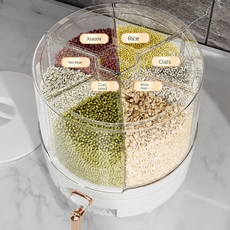 6KG Sealed Rice & Grain Storage Box – Moisture & Insect Proof Grain Storage Container SWANS
