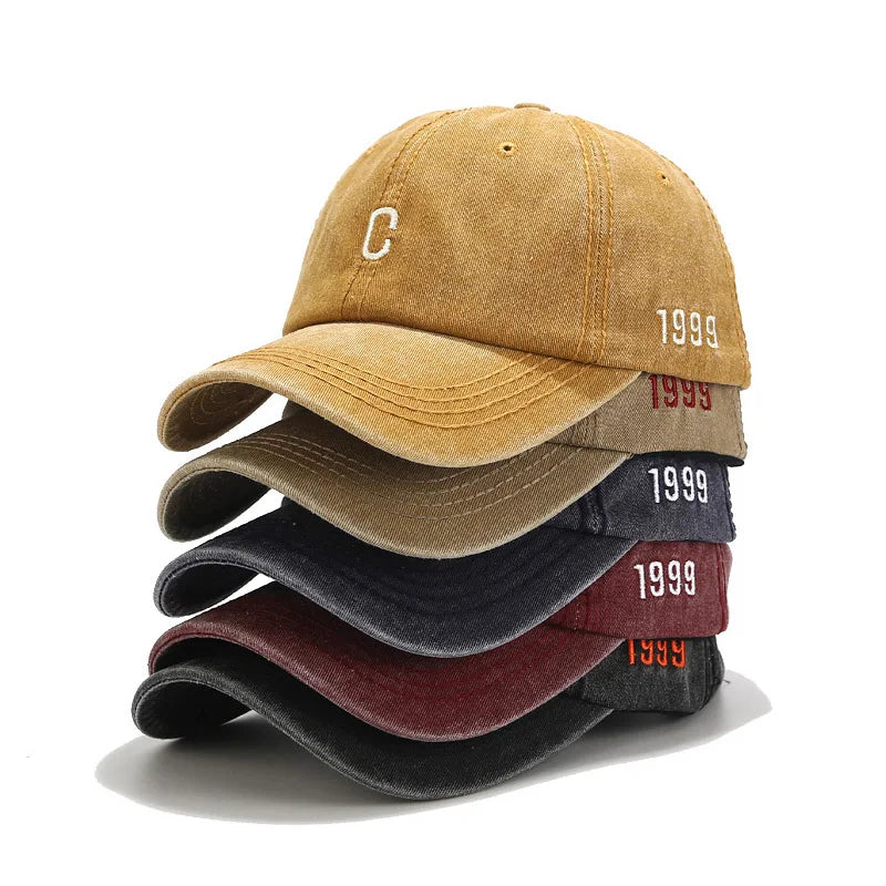 FAITOLAGI Retro Cotton Baseball Cap – Unisex Embroidery Hat Baseball Cap SWANS