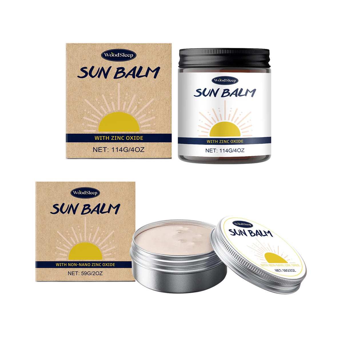WOODSLEEP Beef Tallow Skin Care Set – Cream, Sunscreen & Soap Skin Care Set SWANS 173g Sunscreen