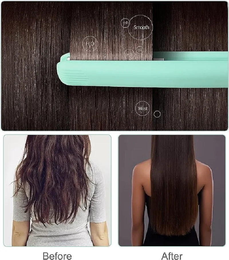 YIBER Mini Flat Iron – Travel Ceramic Hair Straightener & Curler Mini Hair Straightener SWANS