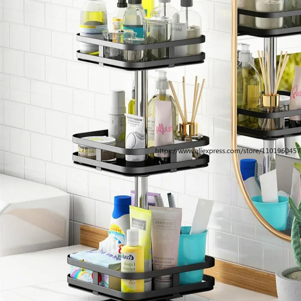 SWANS 360° Rotating Spice Rack Kitchen Countertop Organizer Rotating Spice Rack SWANS