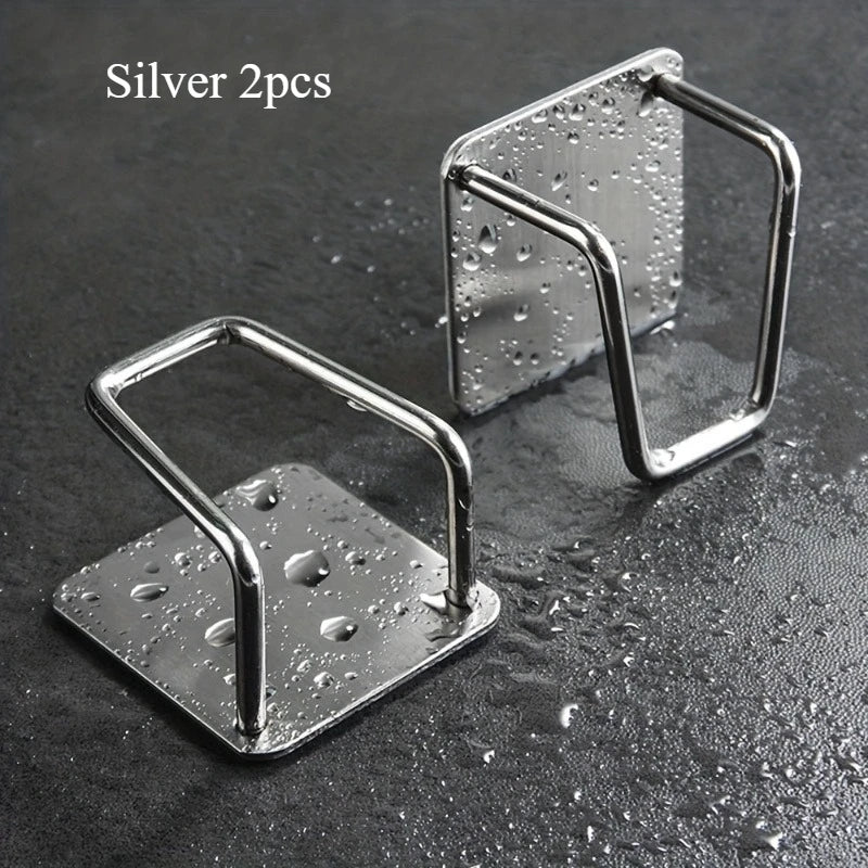 SWANS 304 Stainless Steel Sink Sponge Drain Rack Organizer Sink Organizer Rack SWANS Silver 2pcs