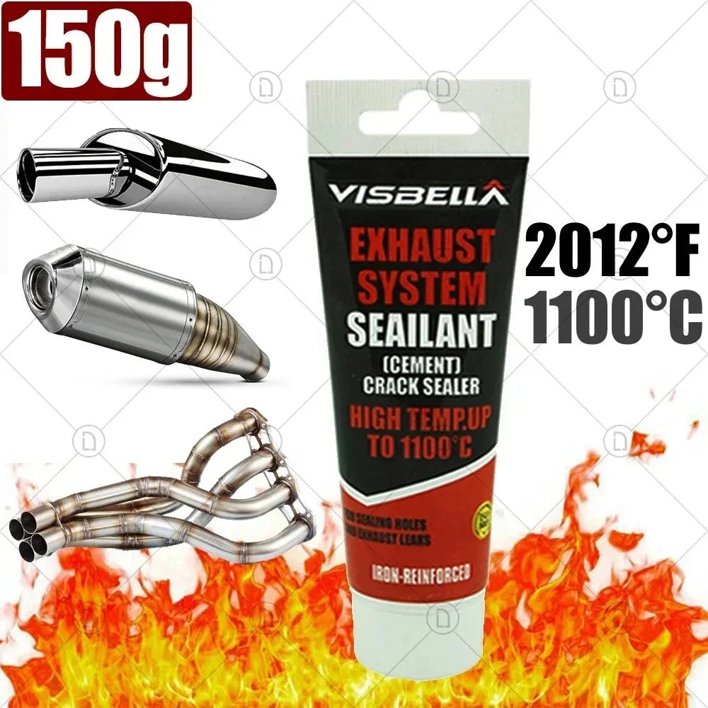 High-Temp Exhaust Pipe Sealant – Car & Motorcycle Muffler Repair Exhaust Pipe Sealant SWANS