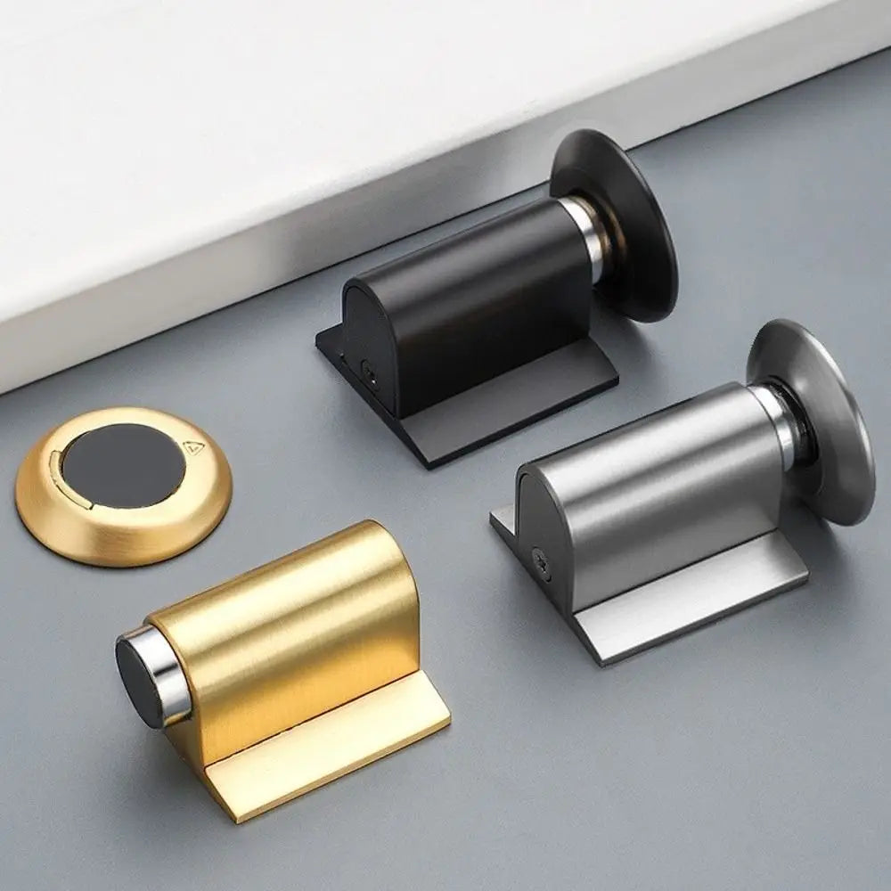 Magnetic Door Stopper – Windproof Punch-Free Floor Mount Magnetic Door Stopper SWANS