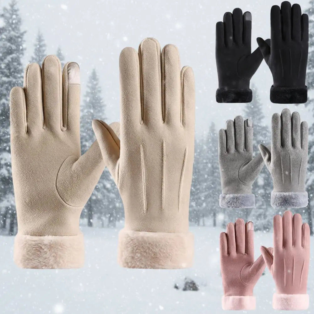 SWANS Winter Thick Knit Touchscreen Gloves – Warm & Stylish Winter Knit Gloves SWANS