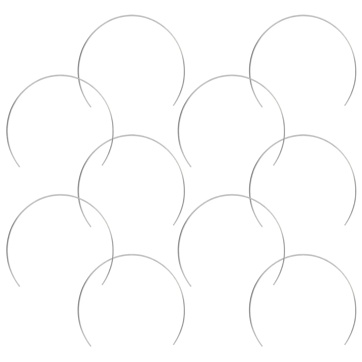 10-Pack Semicircular Iron Craft Hoop Rings for Dream Catchers Craft Hoop Rings SWANS