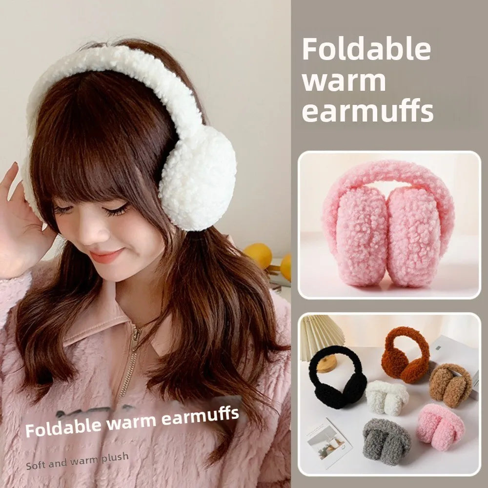 Windproof Foldable Plush Winter Ear Muffs – Unisex Ear Warmers Winter Ear Muffs SWANS