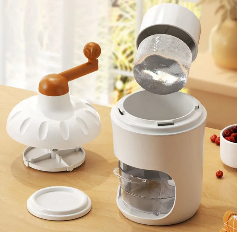 SWANS Hand Crank Ice Shaver – Manual Snow Cone Maker Manual Ice Shaver SWANS