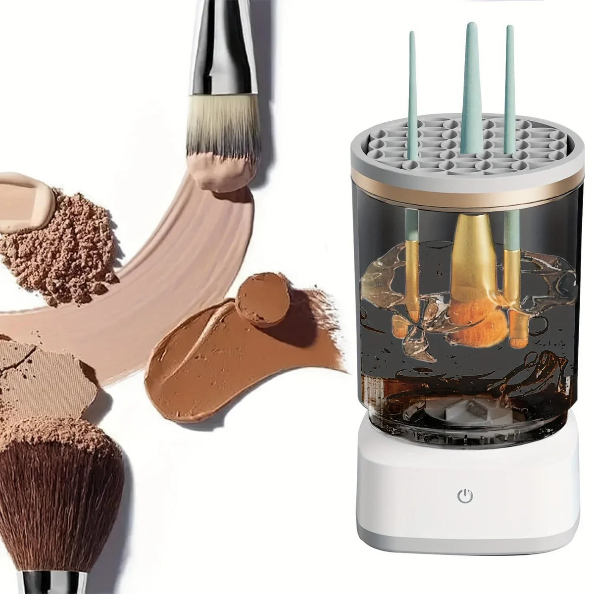 Electric Makeup Brush Cleaner – Auto Deep Clean All Brushes Makeup Brush Cleaner SWANS