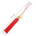 5-Pack Chinese Zodiac Goat Tassel Pendants – Lunar New Year Charm Festive Tassel Ornament SWANS Multi