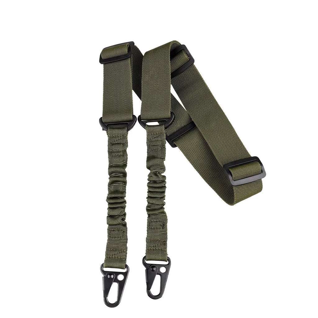 Tactical Two-Point Bungee Sling – Heavy Duty Polyester Strap Tactical Shoulder Sling SWANS army green 130cm