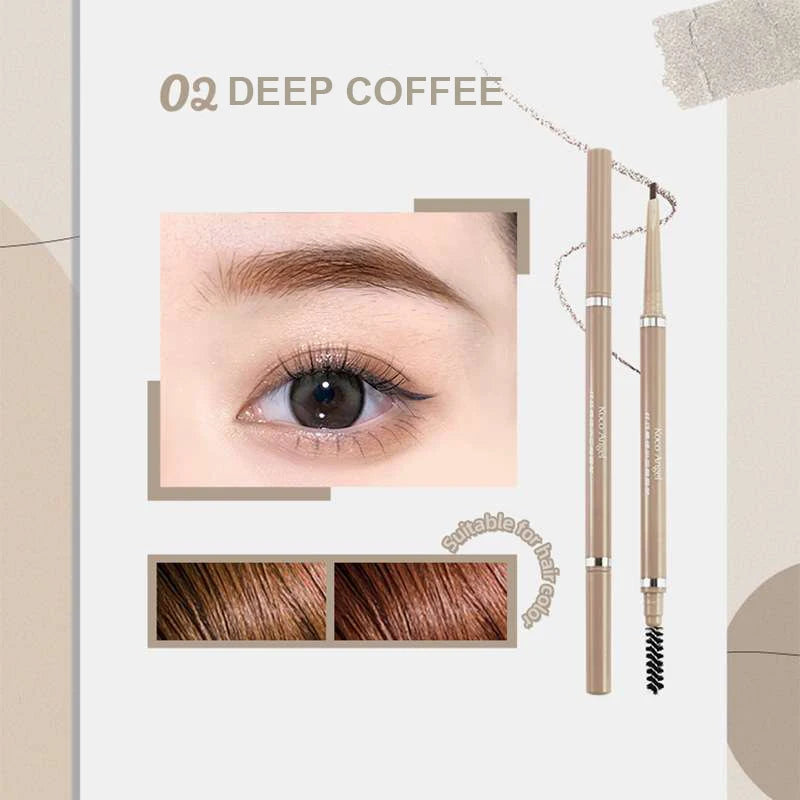 Waterproof Triangle Eyebrow Pencil – Natural Long-Lasting Brows Eyebrow Pencil SWANS 02