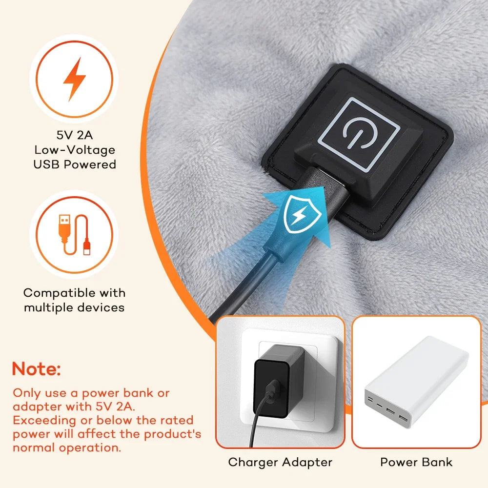 Hailicare USB Heated Neck & Shoulder Wrap – 3 Heat Settings Heated Shoulder Wrap SWANS