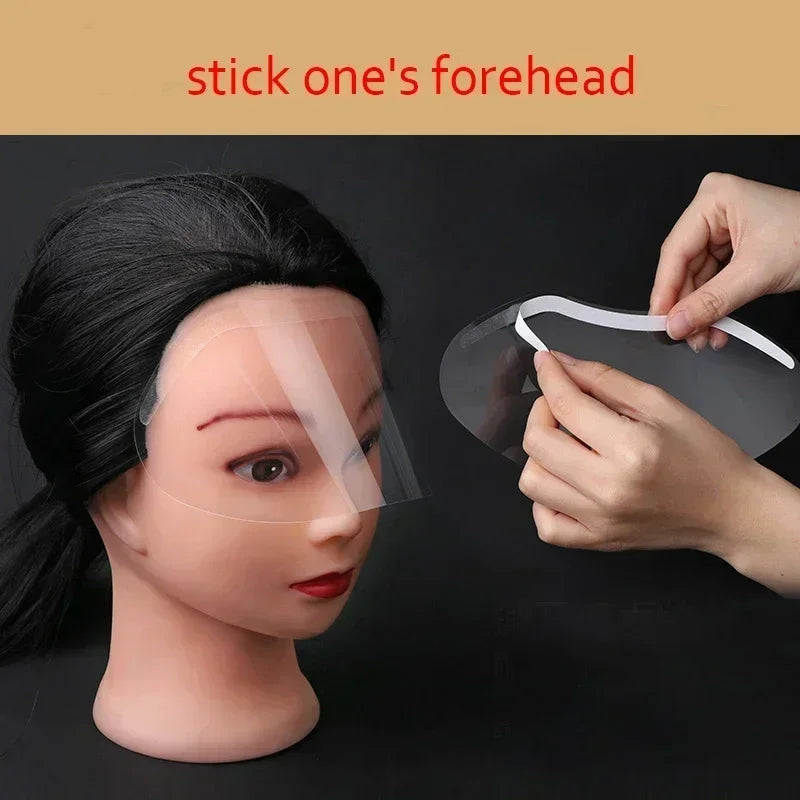 50-Pack Disposable Hairdressing Face Spray Shield & Eye Mask Hairdressing Face Shield SWANS