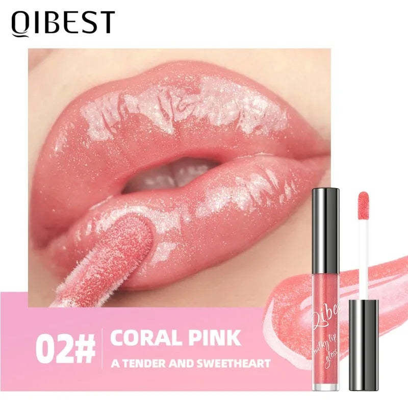Taro Purple Lip Gloss Gold Sparkle – Glassy Shine & Hydrating Lip Gloss SWANS 2