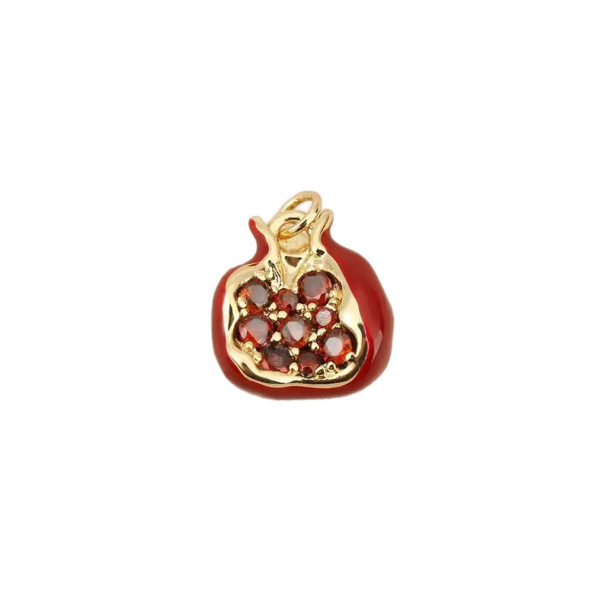 3-Pack Copper Inlay Pomegranate Pendant – Unisex DIY Jewelry Jewelry Pendant Set SWANS