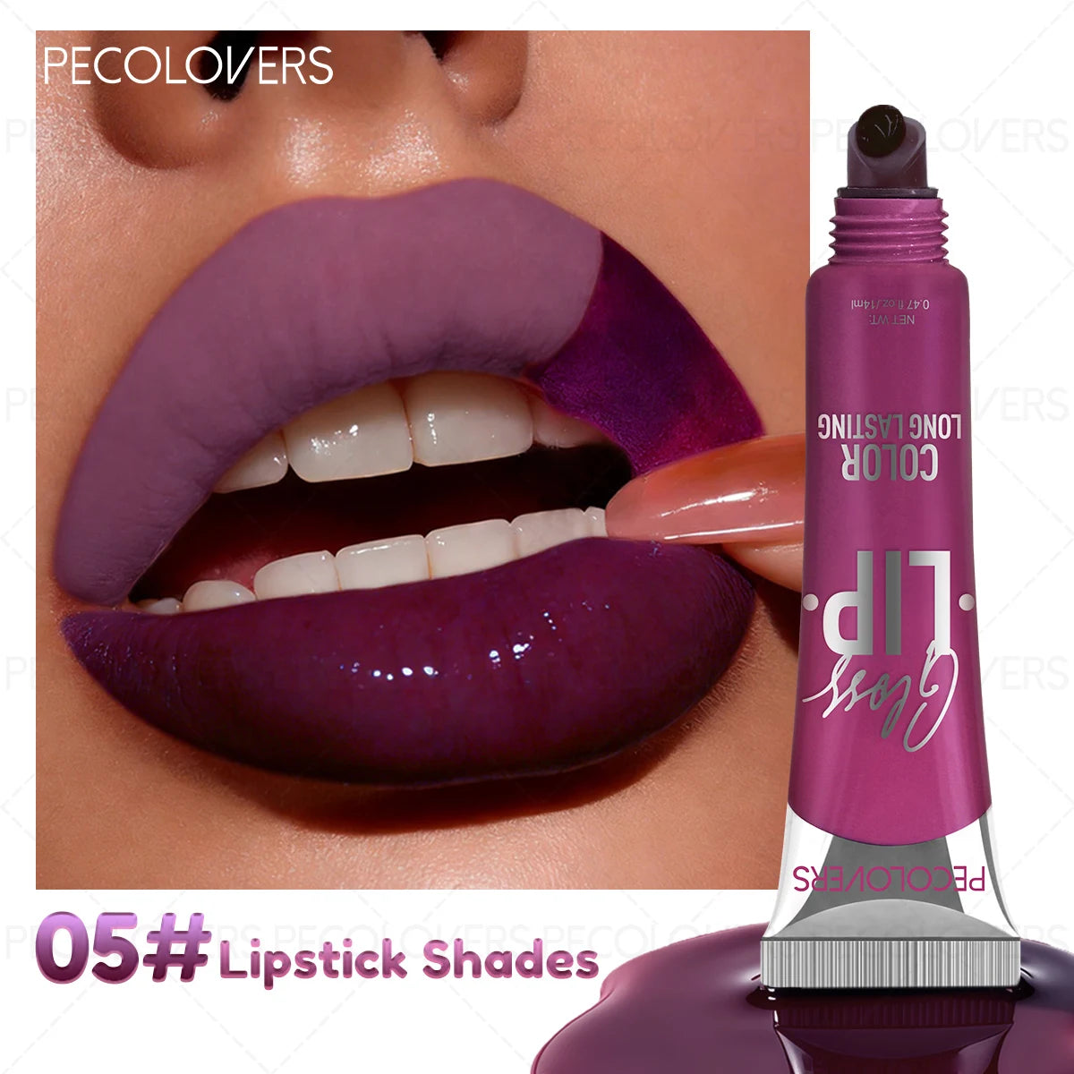 Waterproof Peel-Off Lip Gloss – High Pigment Non-Sticky Lip Gloss SWANS 05