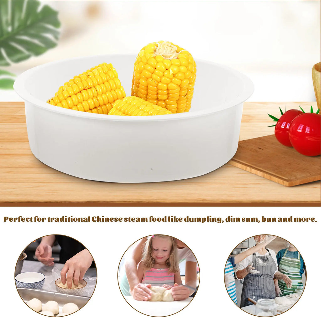 5L Stackable Steamer Basket – Dumplings, Dim Sum & Veggies Food Steamer Basket SWANS