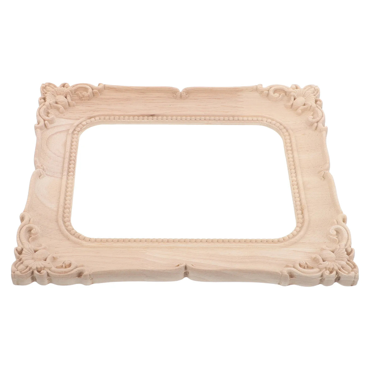 Wood Carved Picture Frame 24x20cm – Vintage DIY Wooden Decor Carved Wood Frame SWANS