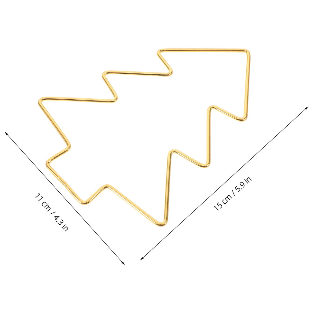 4-Pack Gold Metal Christmas Tree Wire Wreath Frames – DIY Christmas Wreath Frame SWANS 15X11X0.3CM other