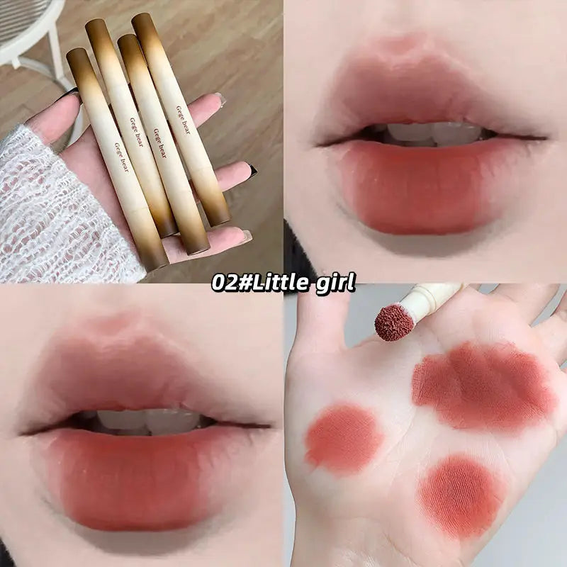 Velvet Mist Matte Lip Mud Stick – Sponge Tip, Lips & Cheeks Matte Lip Mud Stick SWANS GX1256-2