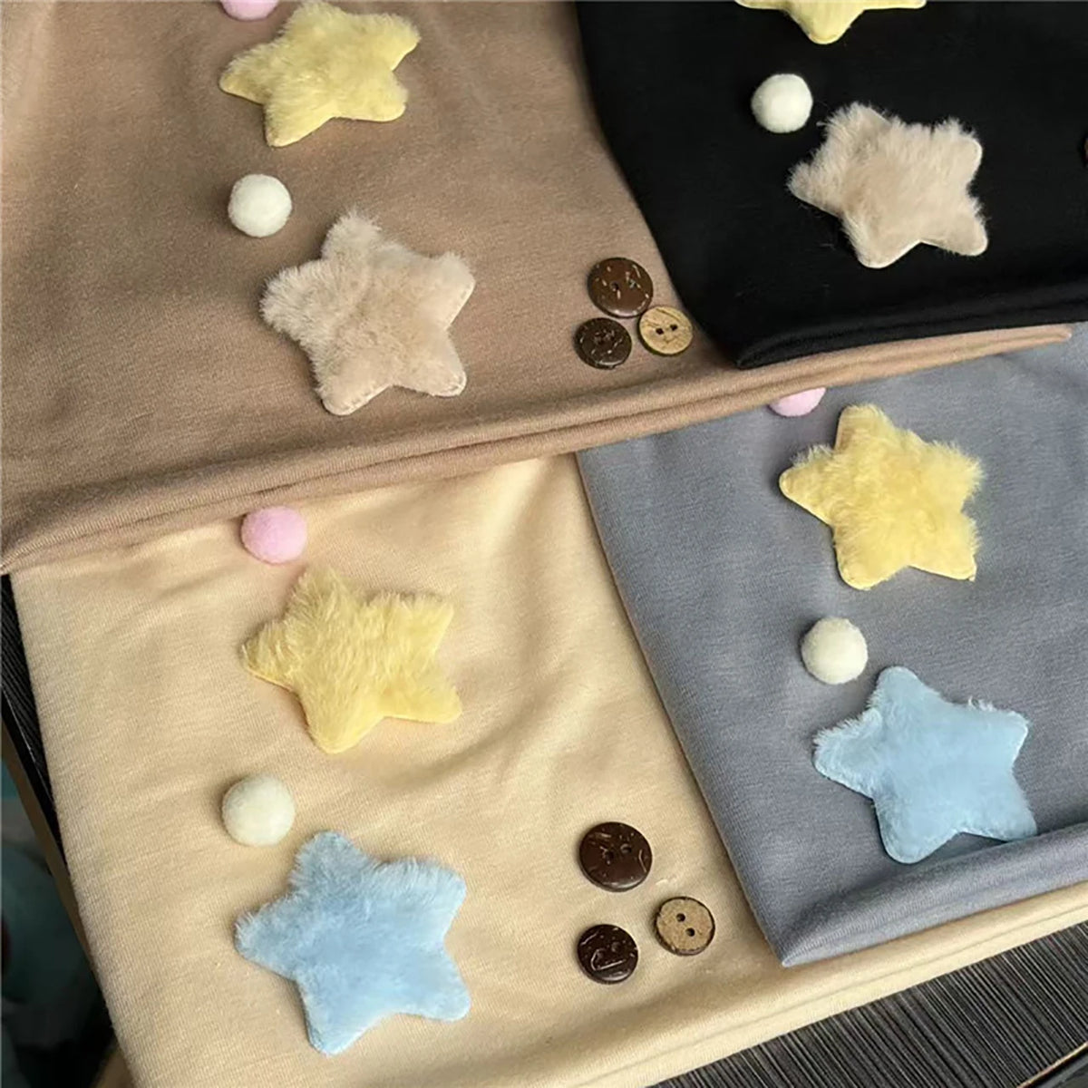 3D Star Slouchy Beanie for Women – Warm Knit Winter Hat Knit Winter Beanie SWANS