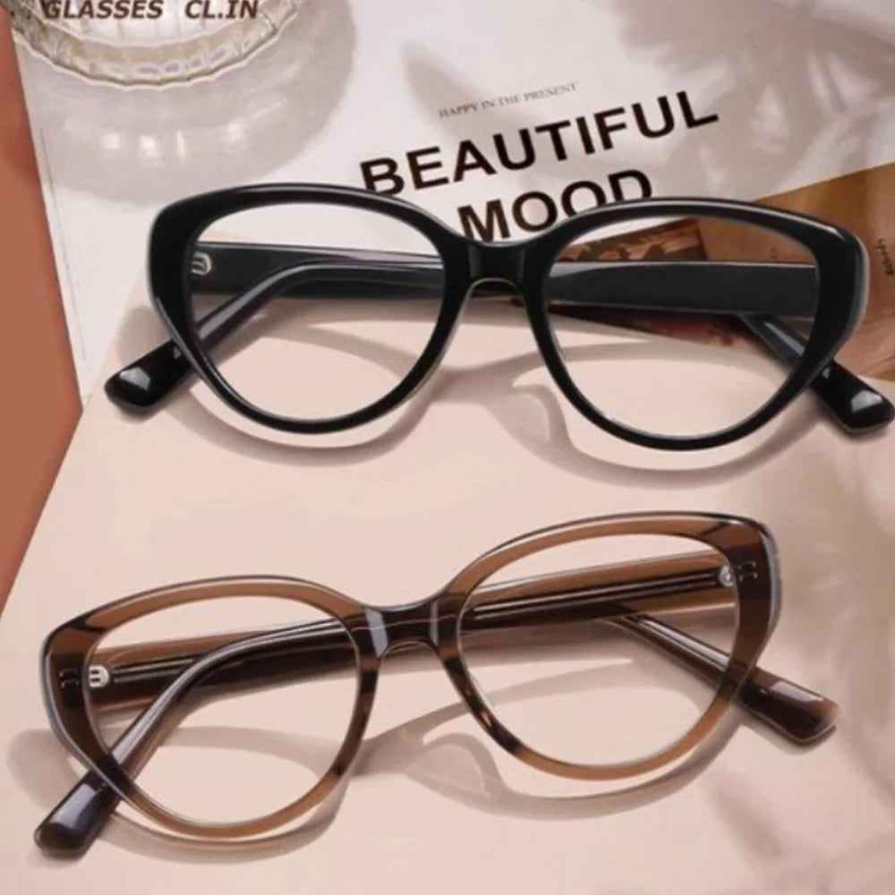 Cat's Eye Blue Light Blocking Glasses – Vintage Women's Frames Blue Light Glasses SWANS