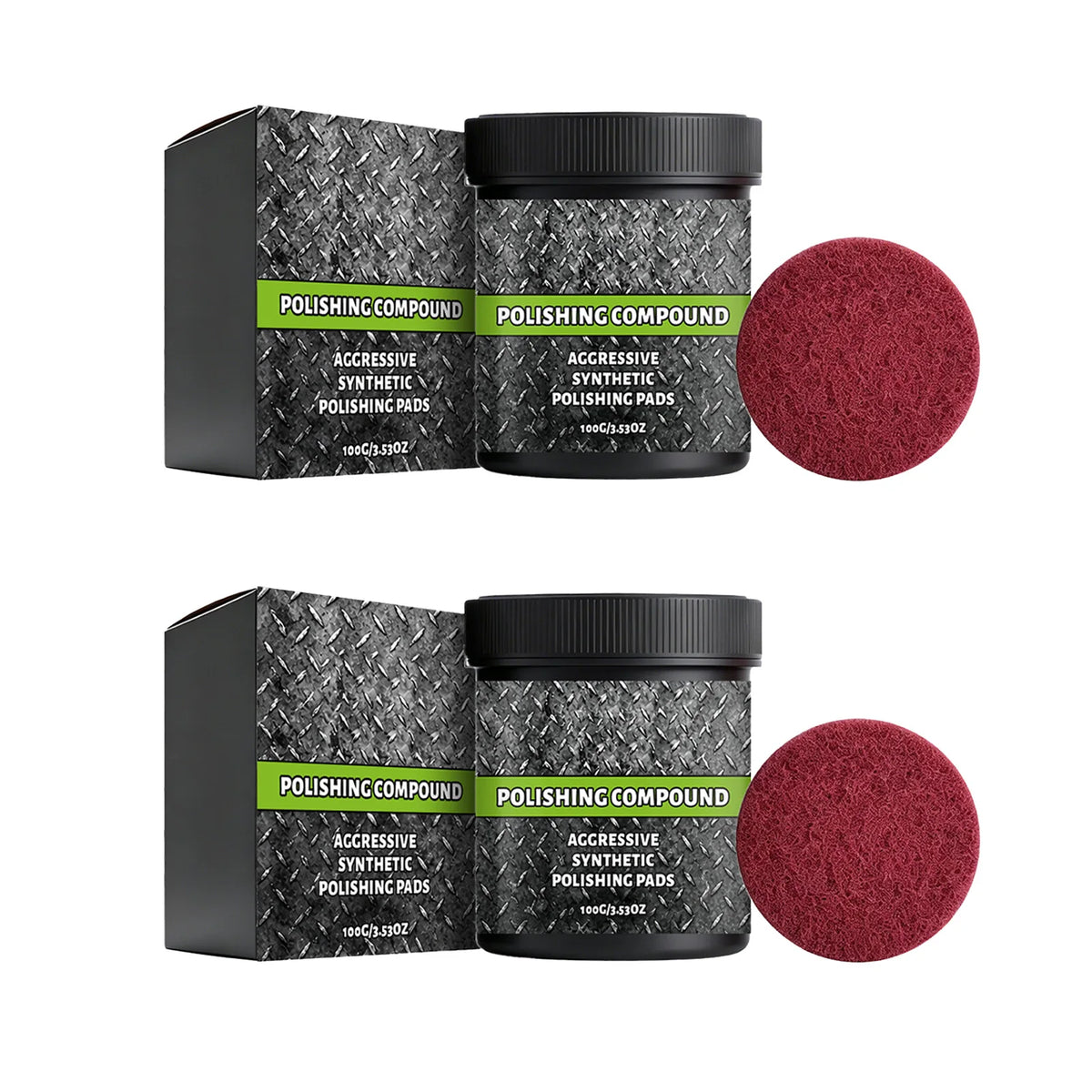 SWANS Polishing Compound Kit – Car, Metal & Hard Surface Polish Car Polishing Compound SWANS 2set 100g